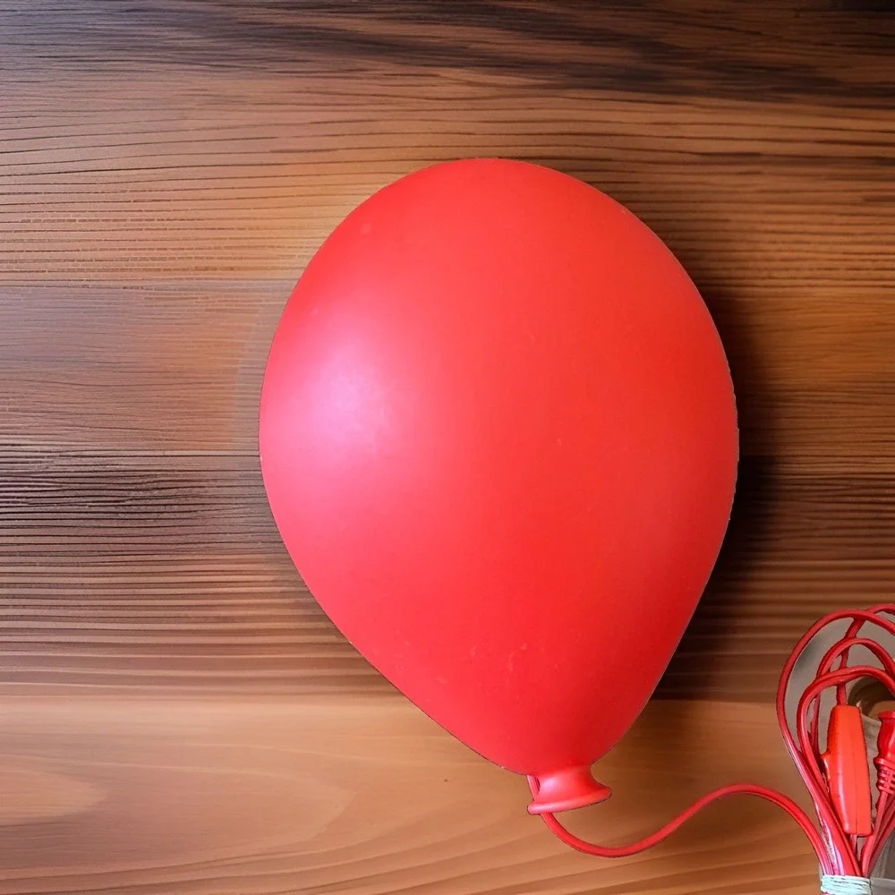 Vintage IKEA Dromminge Red Balloon Wall Light Fixture Children Decor 1999 IT